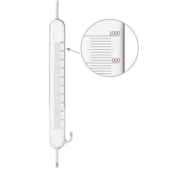Seifenblasen-Durchflussmesser, Fassungsvermögen 1 ml bis 10 L Laborxing