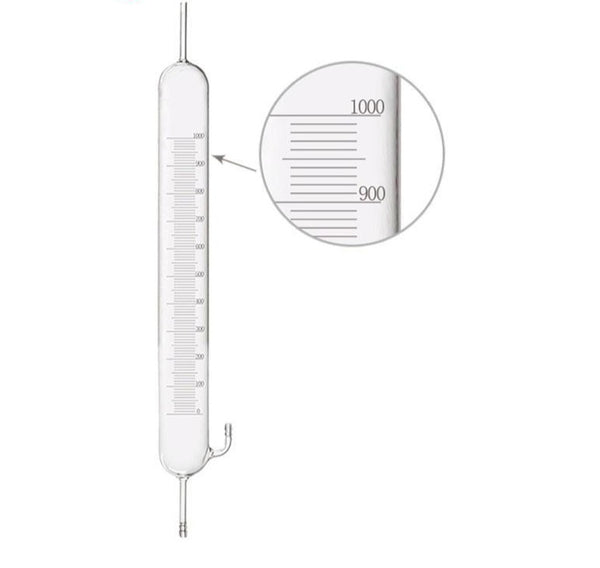 Soap bubble flowmeters, capacity 1 ml to 10 L Laborxing