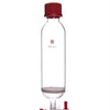 Recipiente per sintesi peptidica in fase solida con rubinetto in PTFE, capacità da 10 a 250 ml Laborxing