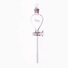 Embudo de decantación con grifo de vidrio y tapón de vidrio, capacidad de 125 ml a 1.000 ml. laborando