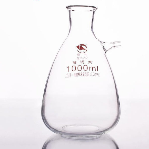 Botella de succión con oliva de vidrio, capacidad de 125 a 20.000 ml Laborxing
