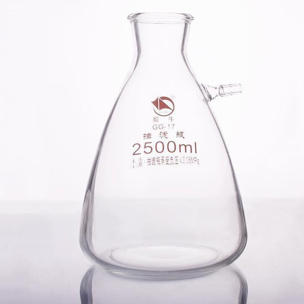 Botella de succión con oliva de vidrio, capacidad de 125 a 20.000 ml Laborxing