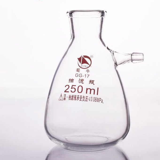 Suction bottle with glass olive, capacity 125 to 20.000 ml