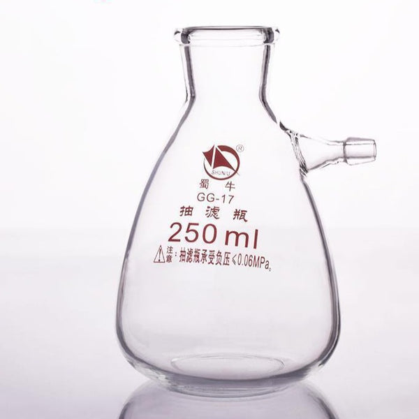 Bouteille d'aspiration avec olive en verre, capacité 125 à 20.000 ml Laborxing