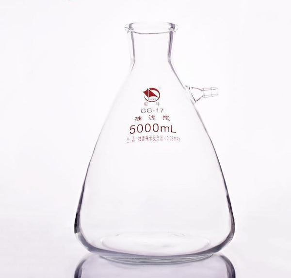 Botella de succión con oliva de vidrio, capacidad de 125 a 20.000 ml Laborxing