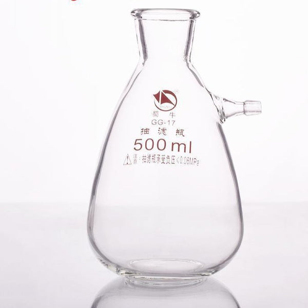 Bottiglia di aspirazione con oliva in vetro, capacità da 125 a 20.000 ml Laborxing