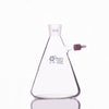 Bottiglia di aspirazione a forma di erlenmeyer con connettore in plastica svitabile, capacità da 100 a 10.000 ml Laborxing