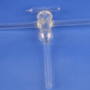 Grifo de vacío de tres vías en forma de T con llave de vidrio Laborxing