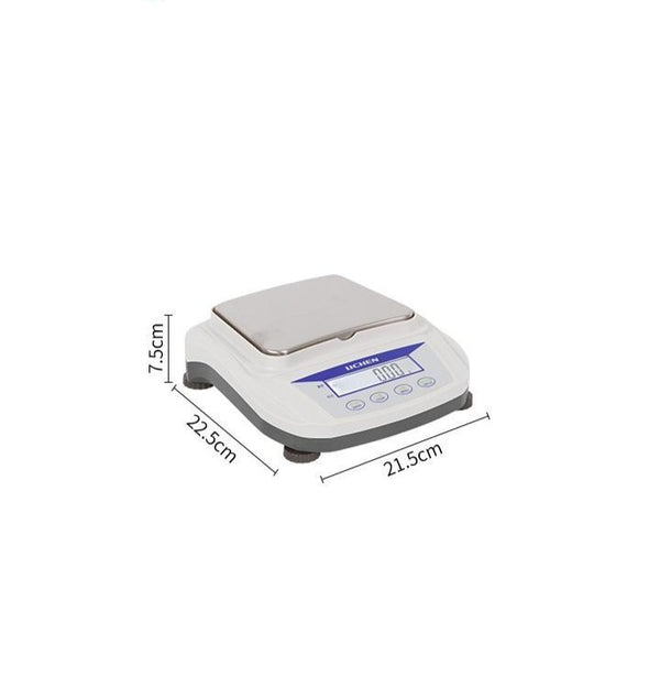 스테인리스 스틸 계량판이 있는 테이블 저울, 범위 300 ~ 2.000g, 해독도 0.01g Laborxing