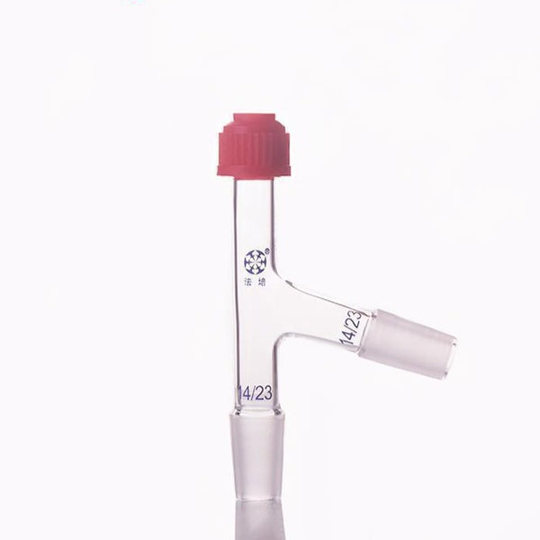 Thermometer adapter with 75° connecting tube and joint Laborxing