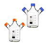 Dreihals-HPLC-Flasche mit GL45-Schraubverschluss, Fassungsvermögen 250 bis 10.000 ml Laborxing