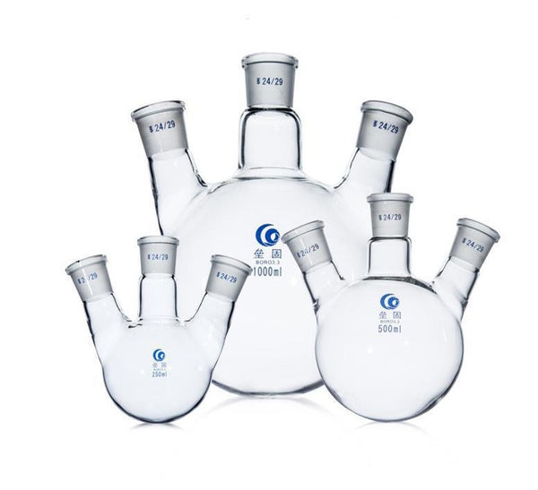 Three-necked round-bottom flask, bevelled side necks,  50 ml to 20.000 ml Laborxing