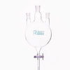 Matraz de fondo redondo de tres bocas con salida inferior y llave de paso de PTFE, capacidad de 250 a 5.000 ml Laborxing
