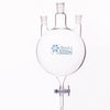 Matraz de fondo redondo de tres bocas con salida inferior y llave de paso de PTFE, capacidad de 250 a 5.000 ml Laborxing