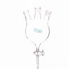 Matraz de fondo redondo de tres bocas con salida inferior y llave de vidrio, capacidad de 250 a 5.000 ml Laborxing