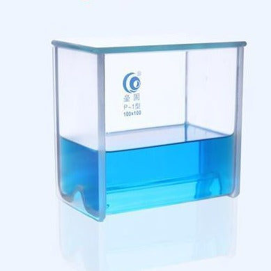 Cámaras de revelado para TLC, doble canal, soldadas, tamaño 100 x 100 mm a 200 x 200 mm Laborxing