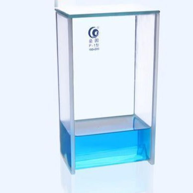 Cámaras de revelado para TLC, doble canal, soldadas, tamaño 100 x 100 mm a 200 x 200 mm Laborxing