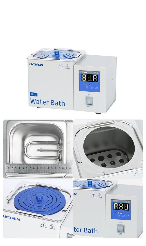Wasserbad mit konzentrischen Ringen Flachdeckel, Öffnungen 1 bis 8 Laborxing