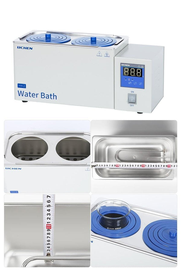 Wasserbad mit konzentrischen Ringen Flachdeckel, Öffnungen 1 bis 8 Laborxing