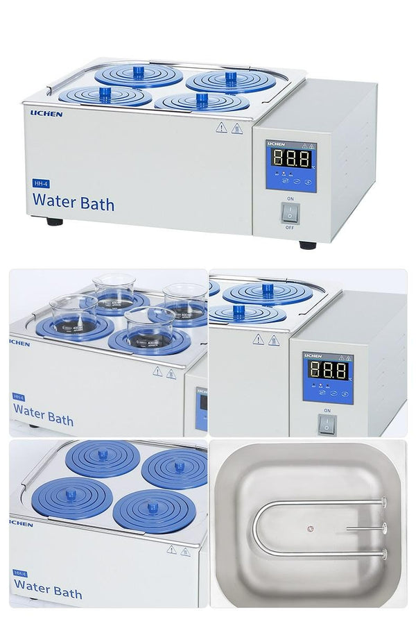 Wasserbad mit konzentrischen Ringen Flachdeckel, Öffnungen 1 bis 8 Laborxing