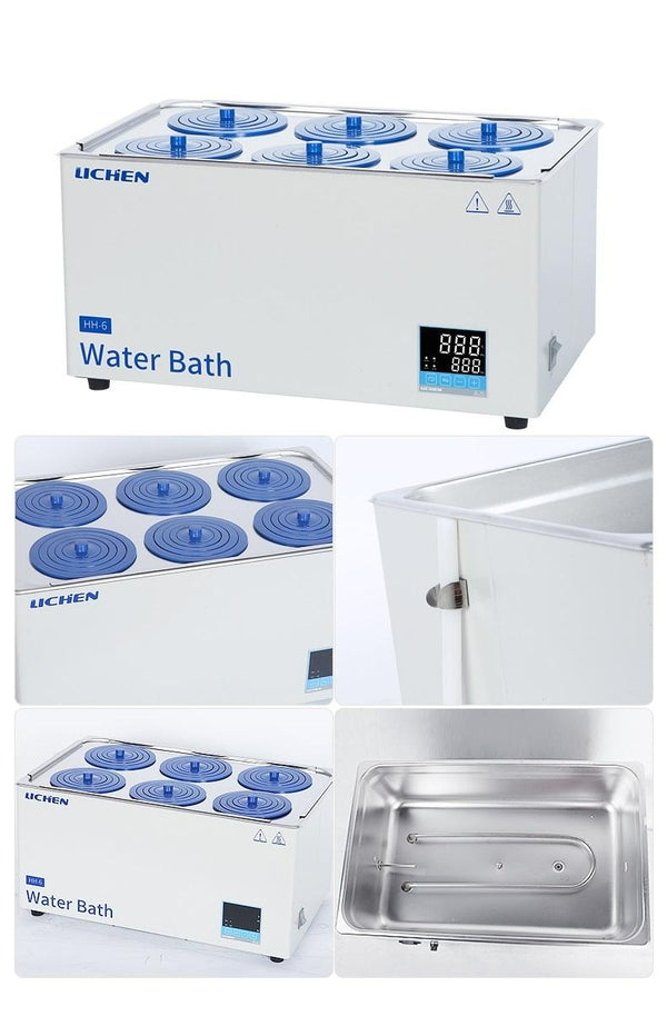 Wasserbad mit konzentrischen Ringen Flachdeckel, Öffnungen 1 bis 8 Laborxing