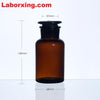 Wide mouth bottle, brown glass, ungraduated, 30 ml to 1.000 ml Laborxing