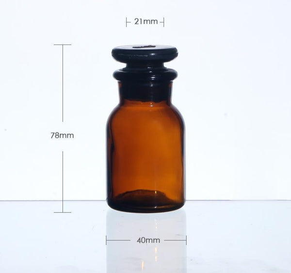 Wide mouth bottle, brown glass, ungraduated, 30 ml to 1.000 ml Laborxing