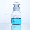 Wide mouth bottle, clear glass, graduated, 60 ml to 20.000 ml Laborxing
