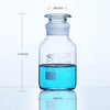 Wide mouth bottle, clear glass, graduated, 60 ml to 20.000 ml Laborxing