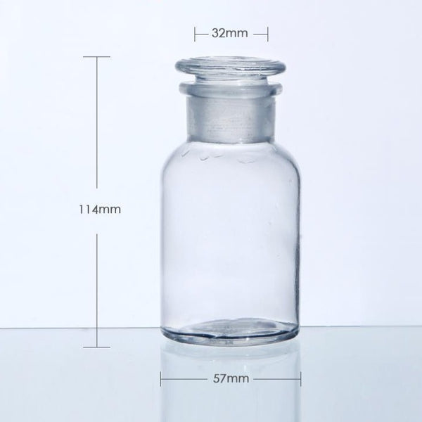 Weithalsflasche, Klarglas, ohne Graduierung, 30 ml bis 1.000 ml Laborxing