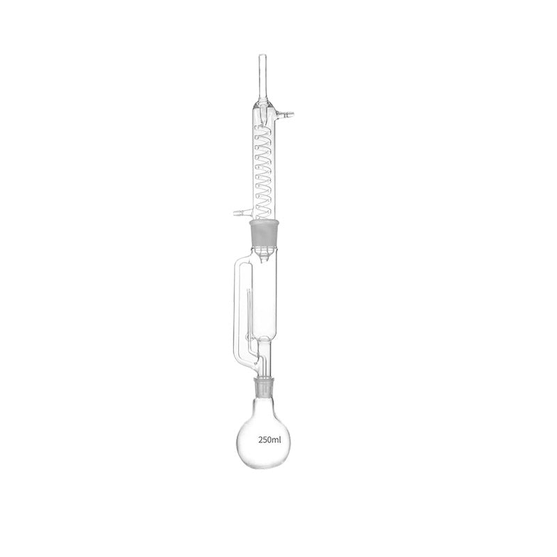 Soxhlet extractor set in 3 parts, with graham condenser